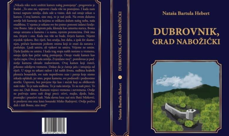 Ovih dana održava se promocija knjige "Dubrovnik, grad Nabožićki“ bosanskohercegovačke autorice Nataše Bartule Hebert